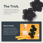 Speks Geode Matte Pentagons Magnetic Fidget Toy for Adults | Quiet Sensory Toy for Stress Relief & Anxiety, Office Desk Toy & Top Gadget Gift Idea | Snake Eyes, 12-Piece Set