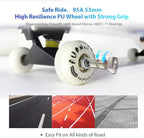 Easy_Way Complete Skateboards- Standard Skateboards for Beginners Kids Boys Girls Teenager- 31''x 8''Canadian Maple Cruiser Pro Skate Board, Skateboards