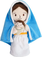 Jesus Plush Doll Guardian Mary Stuffed Baptism plushie Savior Toy for Church Sunday School Religious Easter