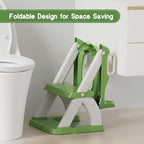 Potty Training Seat, Toddler Toilet Seat for Kids Boys Girls, 2 in 1 Potty Training Toilet for Kids, Splash Guard Anti-Slip Pad Step Stool, Adjust High Potty Chair for Toddler Kid Boys Girls