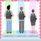 iniuniu Diaper Bag Backpack, 4 in 1 kit Large Unisex Baby Bags for Boys Girls, Waterproof Travel Back Pack with Diaper Pouch