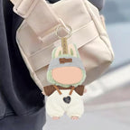 3 Pcs 17cm Doll Outfits – Sporty Style Mini Doll Clothes Included Bear Hairband, Brown T-Shirt & White Bib Pants Accessories Set Fits 15cm Dolls (No Dolls)