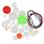 Fielect 43Pcs Plastic Gear Kit With Assortment Accessories for DC Motor Robot