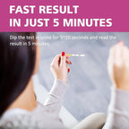 PdG Test Strips - Progesterone Urine Test Kit - at-Home Ovulation Confirmation Test for Women - 5 Tests