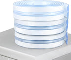Baby Proofing, 0.4in Edge Protector Strip Clear, Thickened Silicone Soft Corner Protectors with Upgraded Pre-Taped Strong Adhesive, 19.6ft Edge Protectors for Cabinets, Tables, Drawers (White)