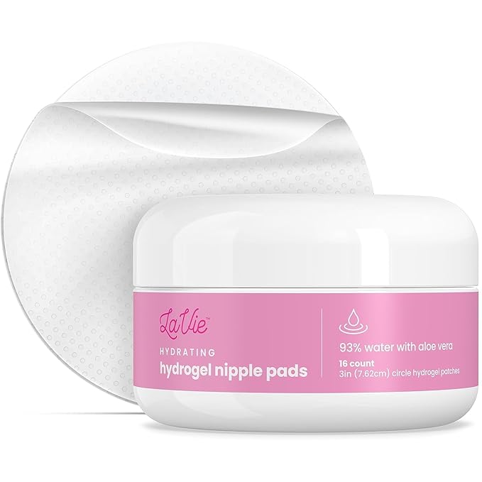 Soothing Gel Pads, Instant Cooling Relief for Sore Nipples, Made Without BPA, Hydrogel Pads for Breastfeeding, Aloe Vera Infused 16 Count