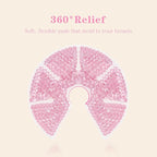 Hot/Cold Breast Gel Bead Ice Packs Breast Cooling/Heat Pads Relief for Breastfeeding, Nursing Pain, Mastitis, Engorgement, Swelling, Plugged Ducts | Boost Milk Let-Down & Production,2 Pack (Pink)