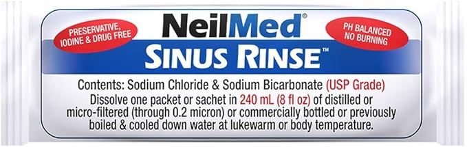 NeilMed Sinugator Cordless Pulsating Nasal Wash with 30 Premixed Packets