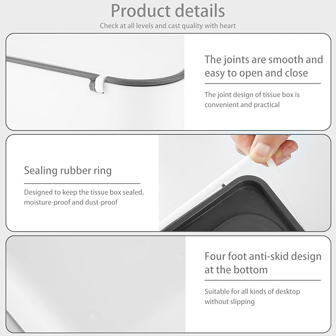 1Pack Wipes Box Dispenser Baby Wipe Container Wipe Dispenser for Bathroom Sealing Design Keeps Fresh Easy Open Dustproof Wet Tissue for Home