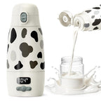 Portable Bottle Warmer for Travel,Super Fast Heating and Charging 17.5oz Large Capacity& Extended Battery Life,Bottle Warmer On The Go for Baby Essentials