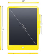 Sketch Pads for Drawing Kids, LEYAOYAO LCD Writing Tablet with Protect Bag Etch a Pads,Colourful Screen Draw Pad Draw Board,Birthday Gifts for 3 4 5 6 Year Old Girls(Yellow,10-Inch)