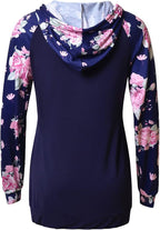 GINKANA Women's Nursing Hoodie Sweatshirt Long Sleeves Breastfeeding Maternity Tops Casual Clothes