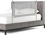 BABY JOY Bed Rail for Toddlers, 47''Long, Height Adjustable & Foldable Baby Bed Rail Guard w/Storage Pocket & Double Safety Child Lock for Kids Twin Double Full Size Queen King Mattress (Grey)