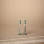 mushie Diaper Cream Applicator Soft Silicone with Suction Base (Cambridge Blue)