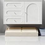 Foldable Baby Bathtub, RONBEI Collapsible Baby Bath Tube Portable Toddler Newborn Bathtub for Shower, Newborn Infant Bathtub with Non-Slip Base