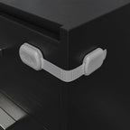 Baby Proofing Child Safety Locks (12 Pack) by Skyla Homes - The Safest, Quickest and Easiest 3M Adhesive Cabinet Latches, No Screws & Magnets, Multi-Purpose for Furniture, Kitchen, Ovens, Toilet Seats