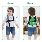 Accmor Toddler Harness Leash + Anti Lost Wrist Link, Cute Dinosaur Kids Harness with Leash, Adorable Child Harness Leash Wristband Strap Belt Protector for Baby Boys Girls to Outdoor Travel