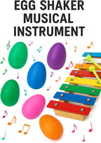 GIFTEXPRESS 50 PCS Easter Egg Shakers for Kids – Colorful Percussion Musical Maracas for Toddlers, Baby Sensory Toys, Easter Basket Fillers, Preschool Rhythm Instruments, Classroom Noise Makers