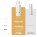 Snow Bear Portable Bottle Warmer for Travel, Fast Heating in 2.5 Mins for Breast Milk and Formula, 10200mAh Battery with LED Display, 17oz Large Capacity, Baby Bottle Warmer with Temperature Control