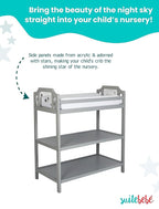 Suite Bebe Celeste Changing Table Safety Rail Included, Light Grey