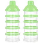 Accmor Formula Dispenser On The Go, 5 Compartments Stackable Formula Container for Travel, Baby Milk Powder Kids Snack Container, BPA Free