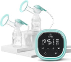 Zomee Z2 Double Electric Breast Pump - Shabbat Mode Edition - Portable, Hands Free Pumping Hospital Grade Wearable Breast Pump Including; Black Bamboo Pumping Bra (XL)
