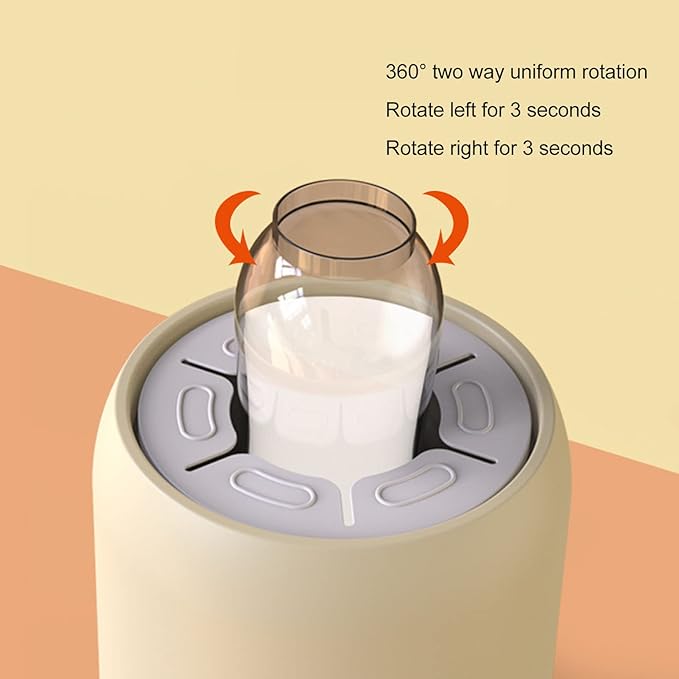 Automatic Baby Formula Mixer, Electric Milk Shaker Low Noise, USB Charging, 3 Mixing Modes for Infant Feeding to Avoid Lumpy Reduce Bubbles