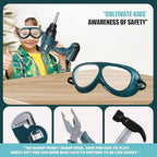 Kids Tool Box–Zealous 48 PCS Pretend Play Tools Toys for Toddler,Electric Drill Kids Tool Kit for Boys & Girls Ages 3-8 Years Old, Construction Tool Kit Playset for Boys