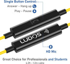 LUDOS Ultra USB C Headphones for iPhone 16 15 Pro Max Plus iPad Pro, 5 Years Warranty, Magnetic USB-C Earbuds for Samsung Galaxy S24 S23 Ultra S22 S21 FE S20 A55 A54 A53, USB Type C Earphone - Yellow