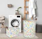 HIYAGON Kids Storage Basket Baby Girl Basket Gift Baskets Empty Cute Toy Storage Bin Organizer Box Rectangular Bedroom Decor Books(Flower)