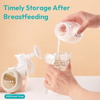 NCVI 4+7 oz Breastmilk Storage Bag Freezer for 0-3 Months, Breast Milk Feeding Bag with Temp-Sensing, Doubled-Sealed, Self Standing, Easy Pour Spout, BPA-Free, 4oz(70count)+7oz(30count)
