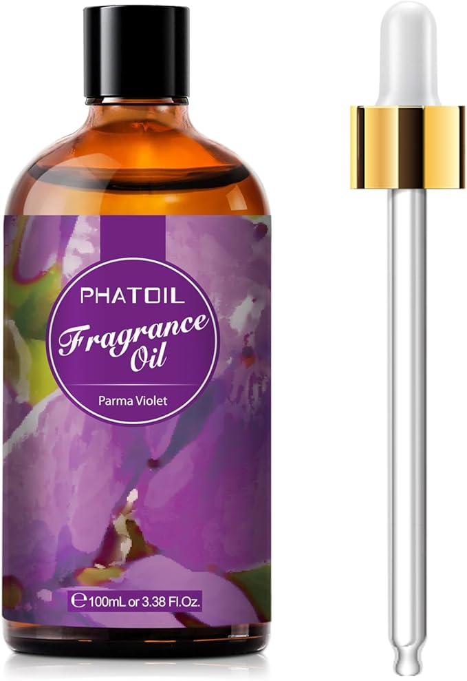 PHATOIL 3.38FL.OZ Parma Violet Fragrance Oils for Aromatherapy, Essential Oils for Diffusers for Home, Perfect for Diffuser, DIY Candle and Soap Making, DIY Scented Products - 100ml