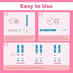 30 Count Ovulation Test Strips with Cups, Bulk Ovulation Test Strips for Women, Ovulation Predictor Kit, Accurate Fertility Tests for Home, Individually Wrapped 5mm LH
