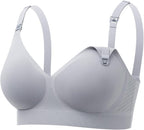 Momcozy CoolFit Nursing Bras for Breastfeeding, Ultra Stretch Seamless Jelly Strip Maternity Bra, Cooling Wireless