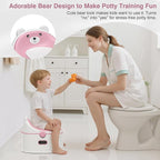 3-in-1 Toddler Potty Training Toilet for Boys & Girls - Convertible Potty Chair with Step Stool for Toddlers 1-3, Anti-Slip Design Toddler Toilet Seat - Removable & Easy to Clean