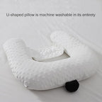 Infants Feeding Pillow, Infants Multifunctional Feeding Support Pillow 3 Piece Set, Infants Anti Breastfeeding Anti Choking Bed Medium Feeding Pillow, Travel Portable Removable Support Pillow, Cream