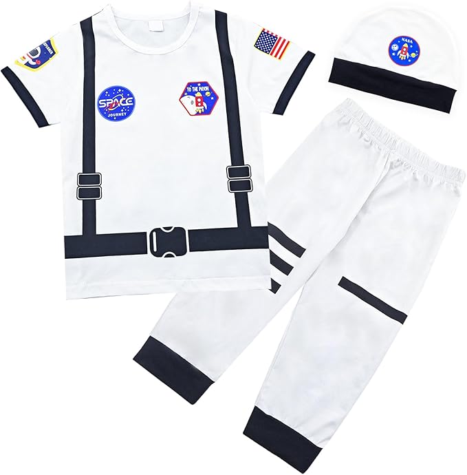 Toddler Kids Boys Royal Prince Charming Uniforms Baby Police Astronaut Outfit Halloween Prison Cosplay Costume