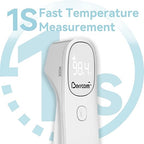 Berrcom Non Contact Infrared Thermometer Digital Forehead Thermometer for Adults and Kids Temperature Thermometer 3 in 1 with Fever Alert Touchless Baby Thermometer Large LED Display
