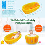 | Inflatable Baby Bathtub,Newborn Bathtub Seat for Infant,Non-Slip Baby Pool for Sitting up,Foldable Toddler Tub Shower,Portable Travel Bath for Kids 0-6 Year