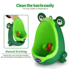 Urinal for Toddlers Boys with Frog Funny Aiming Target,Frog Urinal Potty Training(Blue)