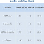 Zaples Baby Non Slip Grip Ankle Socks with Non Skid Soles for Infants Toddlers Kids Boys Girls