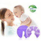 Hot Cold Gel Bead Breast Therapy Pack,Breast Ice Packs for Breastfeeding,Relief for Breastfeeding,Nursing Pain, Mastitis,Engorgement,Plugged Ducts, Boost Milk Let-Down & Production (#42 Purple)