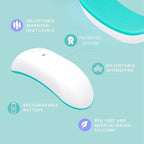 LaVie 2-in-1 Warming Lactation Massager, 2 Pack, Heat and Vibration, Pumping and Breastfeeding Essential, for Clogged Ducts, Improved Milk Flow, Mastitis