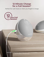 Momcozy Breast Pump Hands Free Upgraded Mobile Flow | M9, App Discreet Control with Personalized Multi-Modes & 15 Levels, Wearable Breast Pump 24mm, 1 Pack Gray