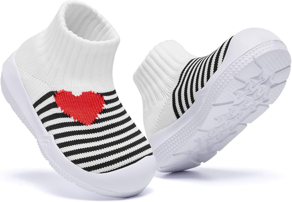 MORENDL Toddler Sock Shoes Baby Walking Shoes Infant Slippers Boys & Girls Non-Slip Sneakers