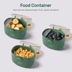 NCVI Baby Formula Dispenser On The Go, Formula Container To Go, Formula Holder for Travel, Outdoor Picnic with Baby Infant, Portable Container for Milk Powder, Snacks, Candy, Fruits (Green)