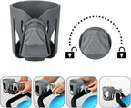 Accmor Universal Cup Holder, Stroller Cup Holder, 360° Rotatable Large Caliber Designed Bottle Holder for Stroller, Bike, Wheelchair, Walker, Scooter, Grey