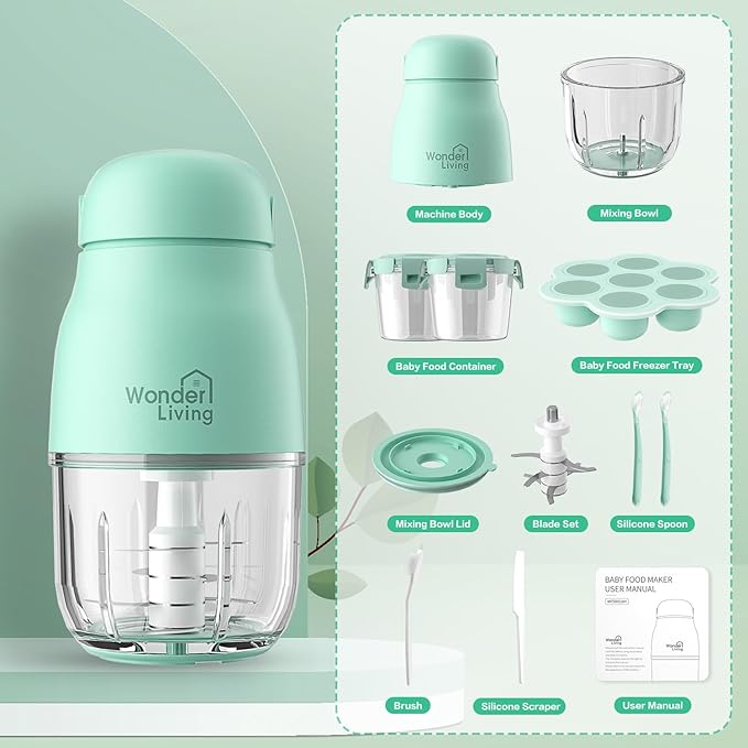 Baby Food Maker - Baby Food Processor Baby Food Blender for Baby Food, Fruit, Vegetable, Meat, Baby Food Puree Maker Make Fresh and Nutritious Meals for Your Little One