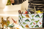 HIYAGON Rectangular Dinosaur Basket Baby Kids Storage Basket for Boys Cute Toy Box Bin Organizer Book Shelf Dinosaur Room Decor(Toy Dinosaur)