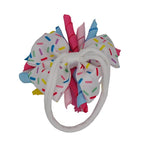 Birthday Hair Bow for Baby Girls 1 2 3 4 5 6 Years Sprinkle Decorations Party Hair Accessories Headband for First 1st Birthday Confetti Ice Cream